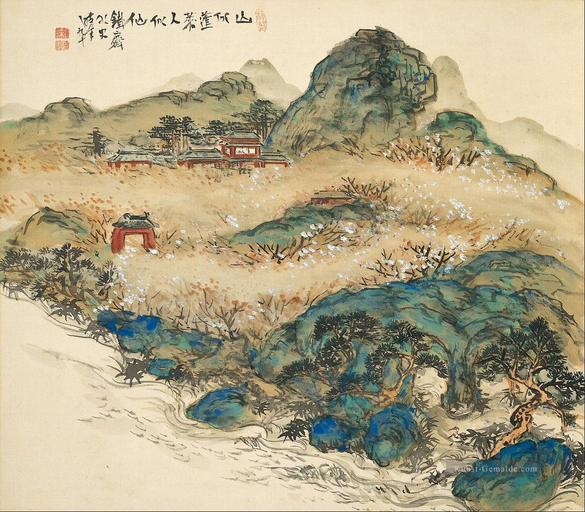 Berg der Unsterblichen 1924 Tomioka Tessai Japanisch Ölgemälde